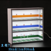 1:64 車仔主題LED燈有門展示盒